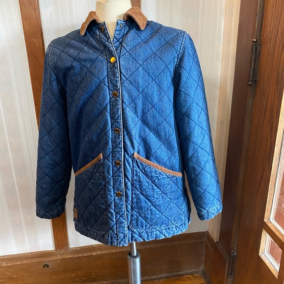 Ralph Lauren Jeans Co Equestrian Barn Chores Quilted Jacket Women’s M Coat